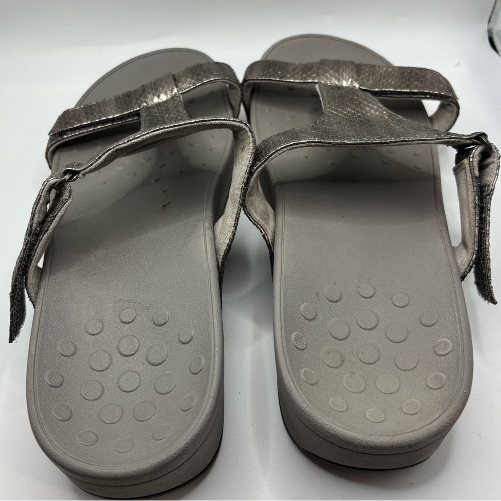 Vionic Ellie Metallic Snake Orthotic Sandals Women’s 12W Adjustable Comfort - Picture 2 of 7